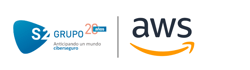 Logo S2 + AWS Logo S2 + AWS